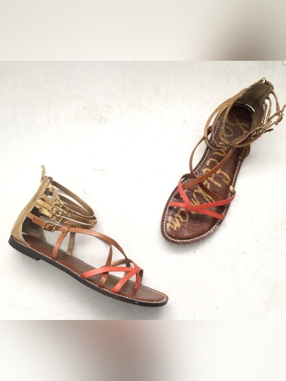 Sam Edelman Gable gladiator sandals women size 10M leather strappy resortwear